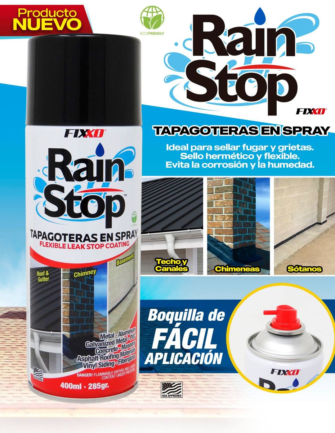 Spray reparador de grietas Flexible