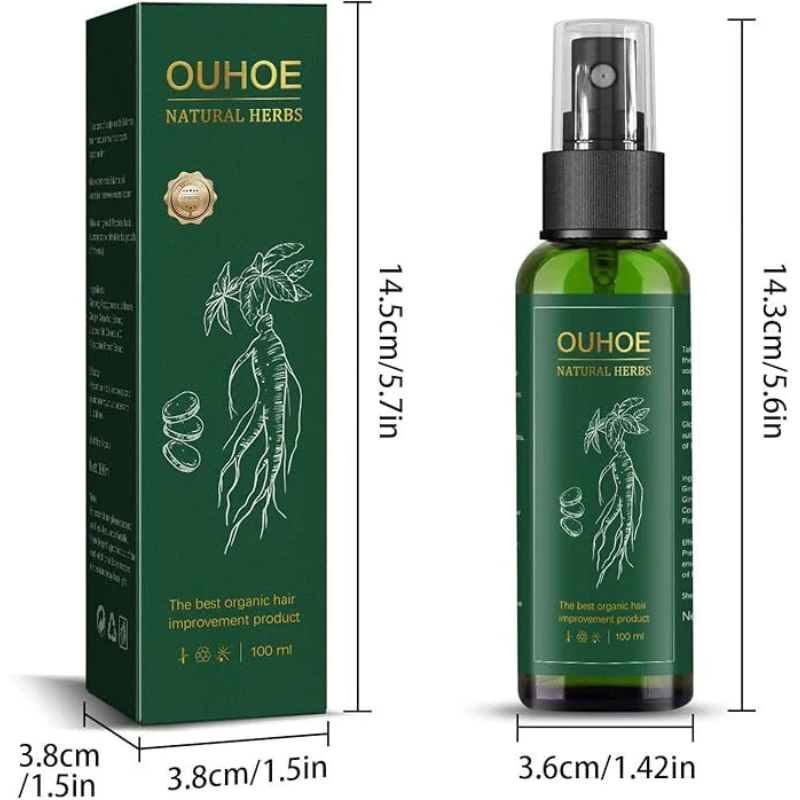 🌿 OUHOE Natural Herbs® – Revitaliza tu cabello, barba y cejas de forma natural ✨